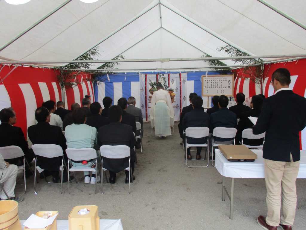 新宿共同住宅 店舗 東京都　新築工事　地鎮祭